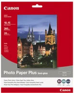 Papier do drukarek - Canon Papier 20x25 260g Papier fotograficzny Plus Semi-glossy SG201 20 1686B018 - miniaturka - grafika 1