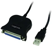 Adaptery i przejściówki - Logilink USB 2.0 Parallel D-Sub adapter Czarny UA-0054A - miniaturka - grafika 1