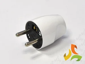 Wtyczka z uziemieniem 16A W-131 biała marki SCHNEIDER ELECTRIC. (W13101) - Wtyczki i adaptery Wtyczka z uziemieniem 16A W-131 biała marki SCHNEIDER ELECTRIC. (W13101) - Wtyczki i adaptery - miniaturka - grafika 3