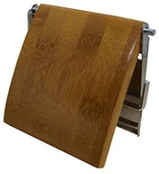 Akcesoria do wc - MSV 140396 uchwyt do rolek ręczników kuchennych, bambus/ze stali nierdzewnej, 13 x 15 x 1,5 cm (1032/140396) - miniaturka - grafika 1