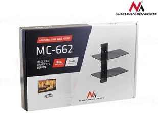 Maclean Uchwyt półka do DVD podwójna 8kg MC-662 - Uchwyty do telewizora - miniaturka - grafika 6