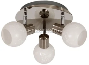 Candellux plafon sufitowy LAMPA ścienna OPRAWA spot AVILA 98-10070 biały Chrom satyna - Lampy sufitowe - miniaturka - grafika 2