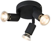 Lampy sufitowe - QAZQA Nowoczesny spot regulowany czarny - Jeany 3 - miniaturka - grafika 1