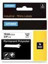 Dymo Etykieta RHINO 19mmx5,5m BIALA POLIESTROWA 18484 DO TRWALEGO OPISU PLASKICH - Etykiety do drukarek - miniaturka - grafika 2