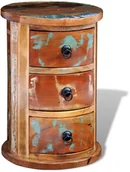 Szafki do salonu - vidaXL Sekretarzyk vintage, szafka z trzema szufladami - miniaturka - grafika 1