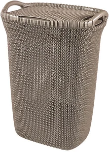 Curver Kosz na bieliznę Knit 57 l brązowy - Kosze na bieliznę - miniaturka - grafika 2