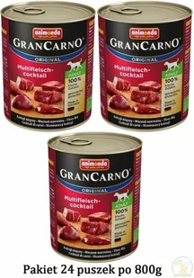 Animonda Gran Carno Dorosłe Mix Mięsny 400g 82-730 - Mokra karma dla psów - miniaturka - grafika 2