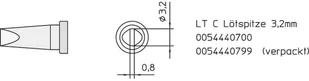 Weller Grot lutowniczy LT-C T0054440799 Kształt dłuta prosty 3.2 mm 1 szt - Akcesoria do lutowania Weller Grot lutowniczy LT-C T0054440799 Kształt dłuta prosty 3.2 mm 1 szt - Akcesoria do lutowania - miniaturka - grafika 1