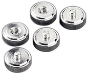 Akcesoria do statywów - Hama zestaw 5er Wechselteller/adapter na zdjęcie akcesoria z gwintem A1/4, metalowy, srebrny 00005121 - miniaturka - grafika 1