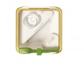 Lunch boxy - black+blum BB - Lunch box BOX APPETIT pomarańczowo/biały - miniaturka - grafika 1