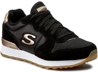 Buty sportowe damskie - Skechers Golden Gurl 111-BLK czarny - miniaturka - grafika 1