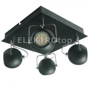 Candellux TONY Plafon LED 4X3W GU10 Czarny MAT 98-25036 - Lampy sufitowe - miniaturka - grafika 2