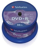 Nośniki danych - Verbatim DVD+R 16x 4.7GB 50 MATT SILVER NDVMVRB01190 - miniaturka - grafika 1