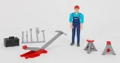 Figurki dla dzieci - Bruder 62100 Figurka mechanika z akcesoriami - miniaturka - grafika 1