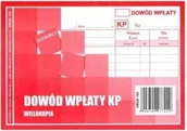 Druki akcydensowe - Emeko Dowód wpłaty KP A6 czerwony 722 - miniaturka - grafika 1