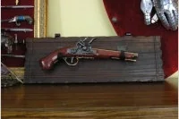 Hiszpania ELEGANCKI Pistolet SKAŁKOWY NA DREWNIANEJ ZAWIESZCE - Repliki - broń Hiszpania ELEGANCKI Pistolet SKAŁKOWY NA DREWNIANEJ ZAWIESZCE - Repliki - broń - miniaturka - grafika 1