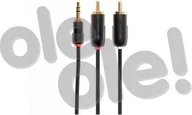 Kable - Techlink jack 3,5mm / 2x RCA (chinch) 710023 - miniaturka - grafika 1