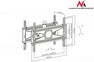 Maclean MC-703 - Uchwyty do telewizora - miniaturka - grafika 4