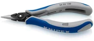 Kombinerki i obcęgi - Knipex Szczypce z płaskim noskiem dla elektroników i mechaników 130 mm 34 52 130 - miniaturka - grafika 1