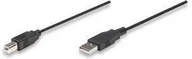 Kable USB - Manhattan Kabel USB a-b m/m 1.8 m (czarny) 333368 - miniaturka - grafika 1