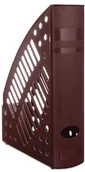 Pojemniki biurowe - Donau Pojemnik na dokumenty ażurowy , polistyren, A4, bordowy 7462001PL-05 - miniaturka - grafika 1