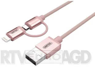 Unitek USB Lightning/micro USB 1.0m rose gold (Y-C4031RG) - Kable USB Unitek USB Lightning/micro USB 1.0m rose gold (Y-C4031RG) - Kable USB - miniaturka - grafika 2