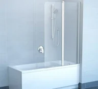 Parawany nawannowe - Ravak Chrome Parawan CVS2-100 R polerowane aluminium+transparent, prawy 7QRA0C00 - miniaturka - grafika 1