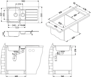 Alveus Line 10 1064281 - Zlewozmywaki - miniaturka - grafika 2