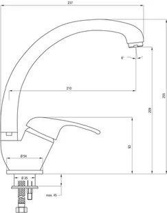 Deante Nemezja piaskowy BEN 766M - Baterie kuchenne - miniaturka - grafika 2