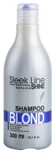 Stapiz Sleek Line Blond, szampon z jedwabiem, 300 ml - Szampony do włosów - miniaturka - grafika 2