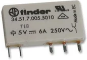 Sterowniki i przekaźniki - Finder Przekaźnik 1CO 6A 60V DC, Styk AgNi+Au 34.51.7.060.5010 - miniaturka - grafika 1