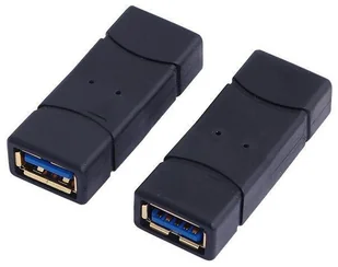 Logilink Adapter USB USB-A F/F Czarny AU0026 - Adaptery i przejściówki - miniaturka - grafika 3