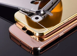 4kom.pl ETUI BUMPER PLECKI MIRROR DO GALAXY S7 Edge Czarne - Etui i futerały do telefonów - miniaturka - grafika 2