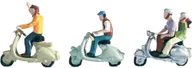 Kolejki i akcesoria - NOCH Figurki motocyklistów 15910 skala H0 malowane 3 szt - miniaturka - grafika 1