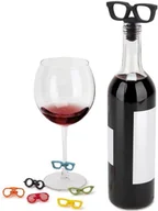 Pozostałe akcesoria barmańskie - Umbra Markery na kieliszki + Korek okularki 480470-022 - miniaturka - grafika 1