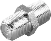 Złącza, przejściówki, adaptery - Vivanco Gniazdo podwójne F SAT 44009 Przejściówka adapter Gniazdo F Gniazdo F srebrny - miniaturka - grafika 1