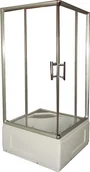 Kabiny prysznicowe - Savana Quadra Plus 90x90 + brodzik Y8709 - miniaturka - grafika 1