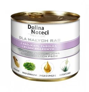 Dolina Noteci Premium Małe Rasy Z Królikiem Fasolką I Ryżem Brązowym 185g - Mokra karma dla psów - miniaturka - grafika 2