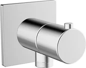 Akcesoria do armatury i ceramiki - Hansa HANSADESIGNO NEU Złącze kątowe z wbudowanym zaworem odcinającym dn15 chro - miniaturka - grafika 1