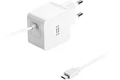 Ładowarki i akumulatory - Aiino Wall Charger USB zasilacz sieciowy ładowarka gniazdko 2 A Wbudowany przewód USB micro, biały 8050444845455 - miniaturka - grafika 1