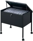 Inne meble biurowe - Durable ECONOMY wózek na teczki zawieszkowe, 80 A4 TOP, czarny - miniaturka - grafika 1