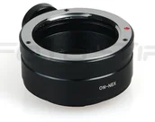 Tulejki, adaptery, redukcje do aparatów - Capa Adapter Olympus OM do Sony E 648 - miniaturka - grafika 1