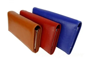 Z.Ricardo Portfel Damski PL) Długi z Klamrą Skóra Naturalna Licowa Niebieski - Portfele Z.Ricardo Portfel Damski PL) Długi z Klamrą Skóra Naturalna Licowa Niebieski - Portfele - miniaturka - grafika 1