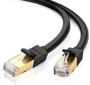 Ugreen Ugreen kabel przewód internetowy sieciowy Ethernet patchcord RJ45 Cat 7 STP LAN 10 Gbps 1 m czarny (NW107 11268) - 1 NW107 11268 - Kable komputerowe i do monitorów - miniaturka - grafika 2