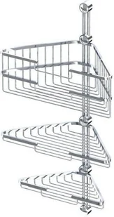 Andex CLASSIC Koszyk potrójny narożny, chrom 042CC - Koszyki łazienkowe - miniaturka - grafika 2
