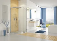 Kabiny prysznicowe - Sanplast TX KP4/TX5b-80 80x80 profil srebrny matowy szkło W15 600-271-0252-39-231 - miniaturka - grafika 1