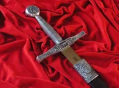 Repliki - broń - Płatnerze hiszpańscy LEGENDARNY MIECZ KRÓLA ARTURA EXCALIBUR Z POCHWĄ - miniaturka - grafika 1