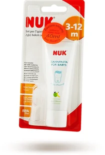 Nuk Zestaw szczoteczka na palec i pasta do zębów 25639 - Szczoteczki do zębów - miniaturka - grafika 3