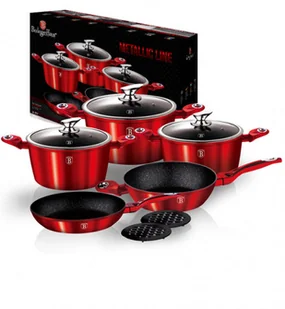 Berlinger Haus BERLINGER HAUS KOMPLET GARNKÓW 10 EL NIEMIECKI DESIGN ALUMINIUM POTRÓJNA WARSTWA MARMUROWA CZERWONY BH/1222 BH/1222 - Zestawy garnków i patelni Berlinger Haus BERLINGER HAUS KOMPLET GARNKÓW 10 EL NIEMIECKI DESIGN ALUMINIUM POTRÓJNA WARSTWA MARMUROWA CZERWONY BH/1222 BH/1222 - Zestawy garnków i patelni - miniaturka - grafika 1