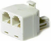 Akcesoria do monitoringu - Abcvision ROZGAŁĘŹNIK RJ11-W/2RJ11-G - miniaturka - grafika 1